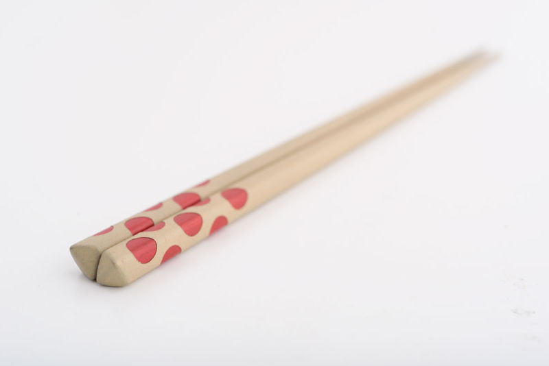dot_箸 赤×漆白