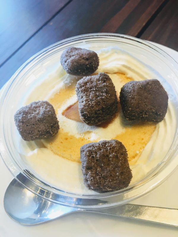アイスケーキとココアラスク