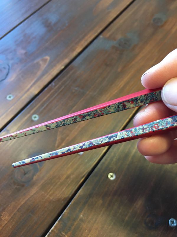 たたき箸を持ってみた